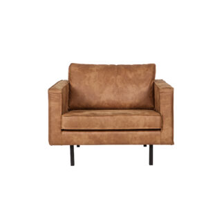 Rodeo fauteuil Zwart Army Cognac Eekhoorn Bergsma Meubelen