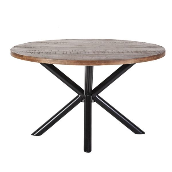 Eettafel rond met kruispoot