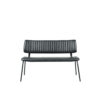 LABEL51 Eetkamerbank Gusto - Zwart - PU-Leder - 120 cm - Afbeelding 3
