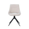 LABEL51 Eetkamerstoel Marlow - Naturel - Elite - Black Frame - Afbeelding 4