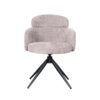 LABEL51 Eetkamerstoel Levi - Naturel - Elite - Black Frame - Afbeelding 4