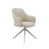 LABEL51 Eetkamerstoel Bern - Naturel - Boucle - Taupe Frame - Afbeelding 4