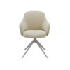 LABEL51 Eetkamerstoel Bern - Naturel - Boucle - Taupe Frame - Afbeelding 5