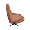 LABEL51 Fauteuil Odense - Cognac - Micro Suede - One Size - Afbeelding 6