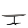 LABEL51 Eetkamertafel Rosie - Zwart - Mangohout - 260x110 cm - Afbeelding 3