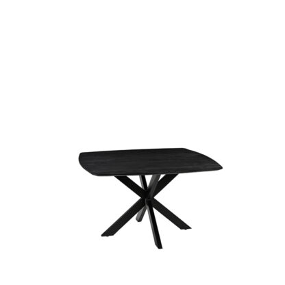 LABEL51 Eetkamertafel Blake - Zwart - Mangohout - 140x140 cm - Afbeelding 5