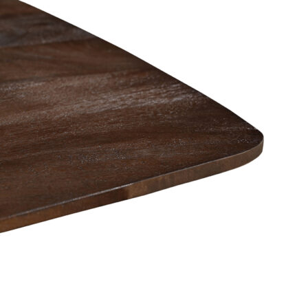 LABEL51 Eetkamertafel Blake - Espresso - Mangohout - 140x140 cm - Afbeelding 7