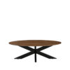 LABEL51 Salontafel James - Nature - Mangohout - 130 cm - Rond - Afbeelding 3