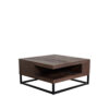 LABEL51 Salontafel Cube - Espresso - Mangohout - 80 cm - Afbeelding 5
