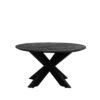 LABEL51 Salontafel Otis - Zwart - Mangohout - 80 cm - Rond - Afbeelding 3