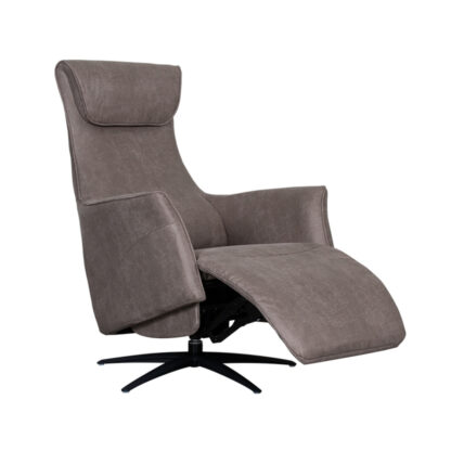 LABEL51 Fauteuil Lund - Taupe - Micro Suede - One Size - Afbeelding 4