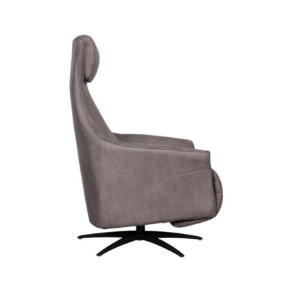 LABEL51 Fauteuil Lund - Taupe - Micro Suede - One Size - Afbeelding 6