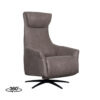 LABEL51 Fauteuil Lund - Taupe - Micro Suede - One Size