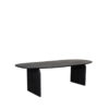 LABEL51 Eetkamertafel Cooper - Zwart - Mangohout - 250x110 cm - Afbeelding 3