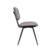 LABEL51 Eetkamerstoel Liva - Stone - Elite - Black Frame - Afbeelding 3