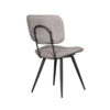 LABEL51 Eetkamerstoel Liva - Stone - Elite - Black Frame - Afbeelding 4