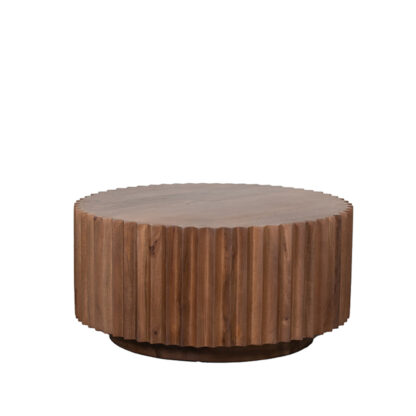 LABEL51 Salontafel Novan - Nature - Mangohout - 70 cm - Rond - Afbeelding 3