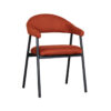 LABEL51 Eetkamerstoel Amaze - Rust - Breathe - Black Frame - Afbeelding 3