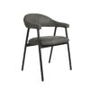LABEL51 Eetkamerstoel Amaze - Antraciet - Micro Suede - Black Frame