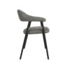 LABEL51 Eetkamerstoel Amaze - Antraciet - Micro Suede - Black Frame - Afbeelding 4