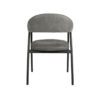 LABEL51 Eetkamerstoel Amaze - Antraciet - Micro Suede - Black Frame - Afbeelding 6