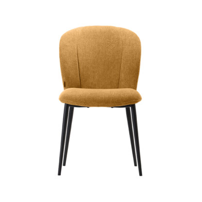 LABEL51 Eetkamerstoel Vino - Mustard - Elite - Black Frame - Afbeelding 3