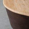 LABEL51 Salontafel Ravi - Espresso - Travertin - 70 cm - Afbeelding 5