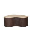LABEL51 Salontafel Davi - Espresso - Travertin - 80 cm - Afbeelding 3