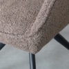 LABEL51 Eetkamerstoel Finley - Bruin - Boucle - Black Frame - Afbeelding 6
