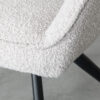 LABEL51 Eetkamerstoel Finley - Naturel - Boucle - Black Frame - Afbeelding 7