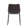 LABEL51 Eetkamerstoel Risto - Donkerbruin - PU-Leder - Black Frame - Afbeelding 5