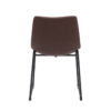 LABEL51 Eetkamerstoel Risto - Bruin - PU-Leder - Black Frame - Afbeelding 5