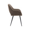LABEL51 Eetkamerstoel Fer - Bruin - Boucle - Black Frame - Afbeelding 4