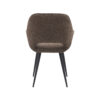 LABEL51 Eetkamerstoel Fer - Bruin - Boucle - Black Frame - Afbeelding 5