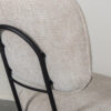 LABEL51 Eetkamerstoel Liva - Naturel - Elite - Black Frame - Afbeelding 6