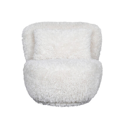 LABEL51 Fauteuil Doodle - Crème - Fluffy - One Size - Afbeelding 6