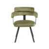 LABEL51 Eetkamerstoel Bardio - Hunter - Fluweel - Black Frame - Afbeelding 3