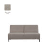 LABEL51 Bank Nero - Taupe - Micro Suede - 2,5-Zits Zonder Arm