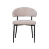 LABEL51 Eetkamerstoel Bliss - Clay - Elite - Black Frame - Afbeelding 3