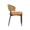 LABEL51 Eetkamerstoel Bliss - Mustard - Elite - Black Frame - Afbeelding 4