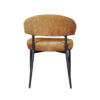 LABEL51 Eetkamerstoel Bliss - Mustard - Elite - Black Frame - Afbeelding 5