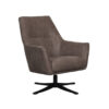 LABEL51 Fauteuil Tod - Taupe - Micro Suede - One Size - Afbeelding 3