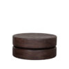 LABEL51 Salontafel Milly - Espresso - Mangohout - 70 cm - Rond - Afbeelding 3