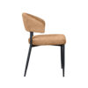 LABEL51 Eetkamerstoel Bliss - Cognac - Elite - Black Frame - Afbeelding 4