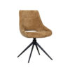 LABEL51 Eetkamerstoel Marlow - Mustard - Elite - Black Frame - Afbeelding 3