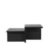 LABEL51 Salontafel Skip - Zwart - Mangohout - 90 cm - Afbeelding 3