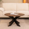 LABEL51 Salontafel Otis - Espresso - Mangohout - 80 cm - Rond
