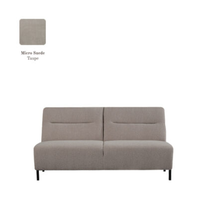 LABEL51 Bank Nero - Taupe - Micro Suede - 2,5-Zits Zonder Arm - Afbeelding 3