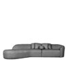 LABEL51 Bank Stelvio - Grijs - Boucle - 4-Zits