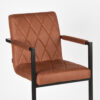 LABEL51 Barkruk Denmark - Cognac - Microfiber - Zithoogte 67 - Afbeelding 5